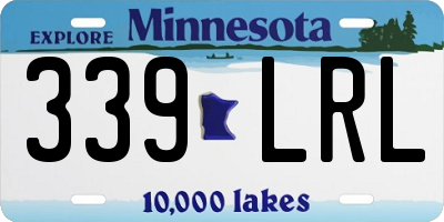 MN license plate 339LRL