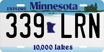 MN license plate 339LRN