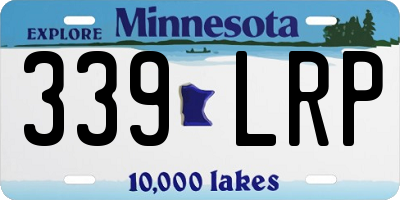 MN license plate 339LRP