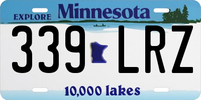 MN license plate 339LRZ