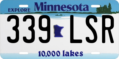 MN license plate 339LSR