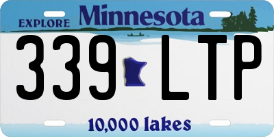 MN license plate 339LTP
