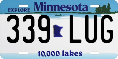MN license plate 339LUG
