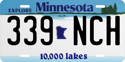 MN license plate 339NCH