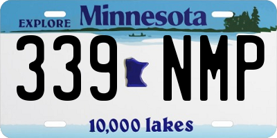 MN license plate 339NMP