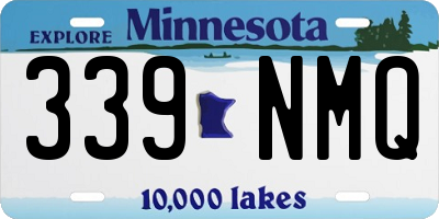 MN license plate 339NMQ