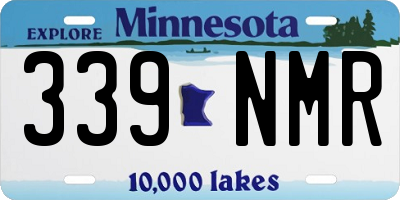 MN license plate 339NMR