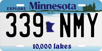 MN license plate 339NMY