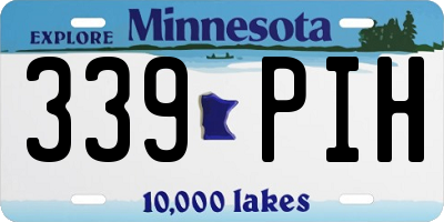 MN license plate 339PIH