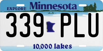 MN license plate 339PLU