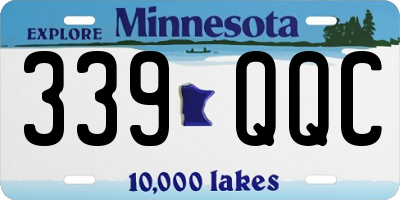MN license plate 339QQC