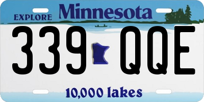 MN license plate 339QQE