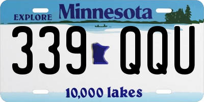 MN license plate 339QQU
