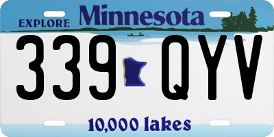 MN license plate 339QYV