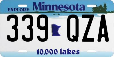 MN license plate 339QZA