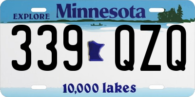 MN license plate 339QZQ