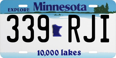 MN license plate 339RJI