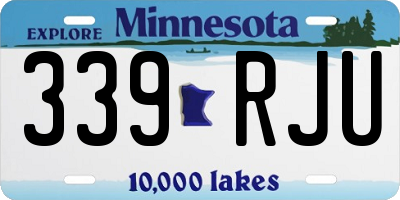 MN license plate 339RJU