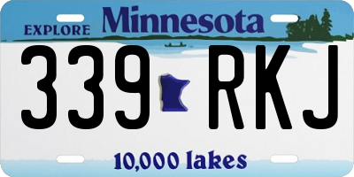 MN license plate 339RKJ