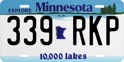 MN license plate 339RKP