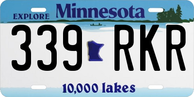 MN license plate 339RKR