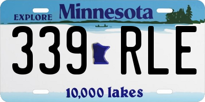 MN license plate 339RLE