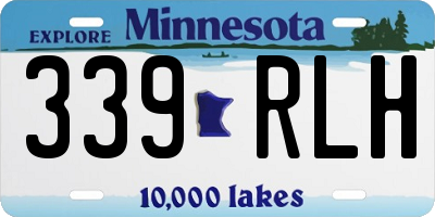 MN license plate 339RLH