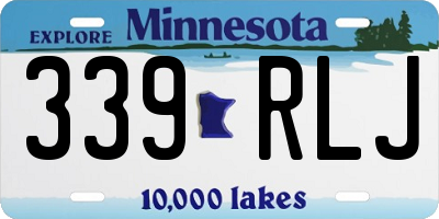 MN license plate 339RLJ