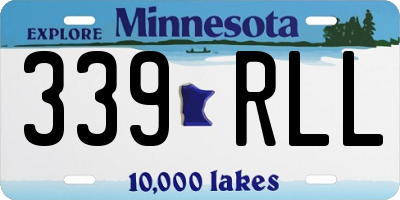 MN license plate 339RLL
