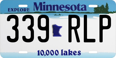 MN license plate 339RLP
