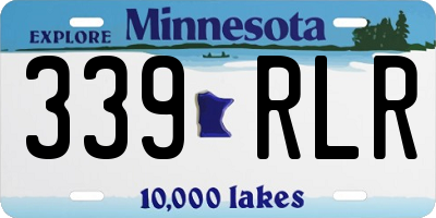 MN license plate 339RLR