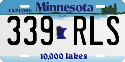 MN license plate 339RLS
