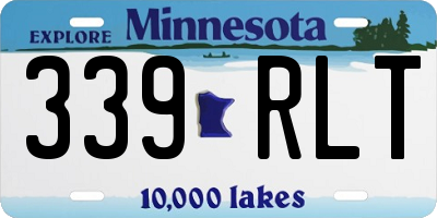 MN license plate 339RLT