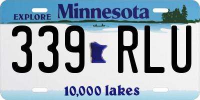 MN license plate 339RLU