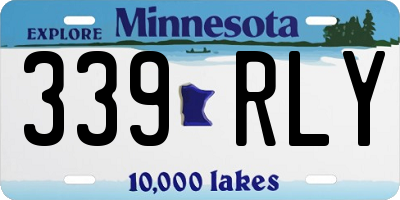 MN license plate 339RLY