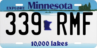 MN license plate 339RMF