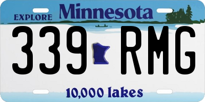 MN license plate 339RMG