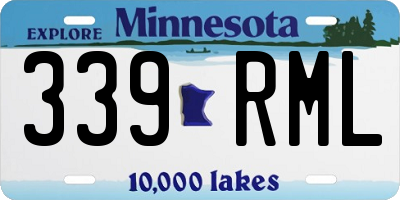 MN license plate 339RML