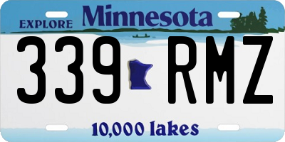 MN license plate 339RMZ