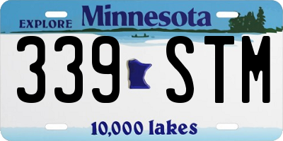 MN license plate 339STM