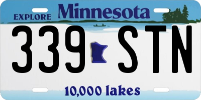 MN license plate 339STN