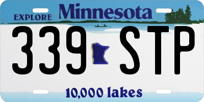 MN license plate 339STP