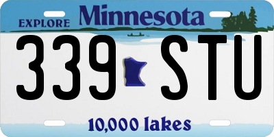 MN license plate 339STU