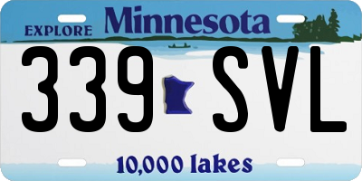 MN license plate 339SVL