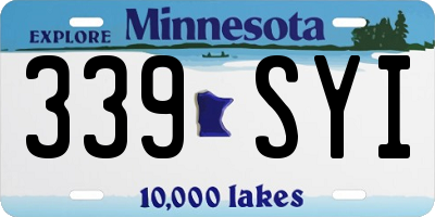 MN license plate 339SYI