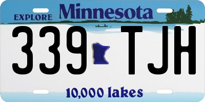 MN license plate 339TJH