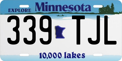 MN license plate 339TJL