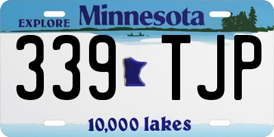 MN license plate 339TJP