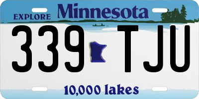 MN license plate 339TJU