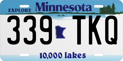 MN license plate 339TKQ